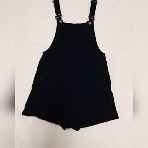 Black short overalls